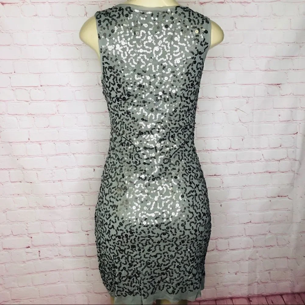 Max studio Grey sequin dress